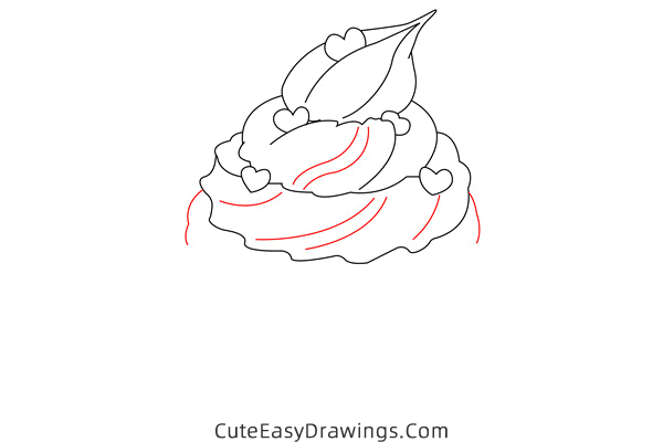 how to draw a cupcake - www.cuteeasydrawings.com