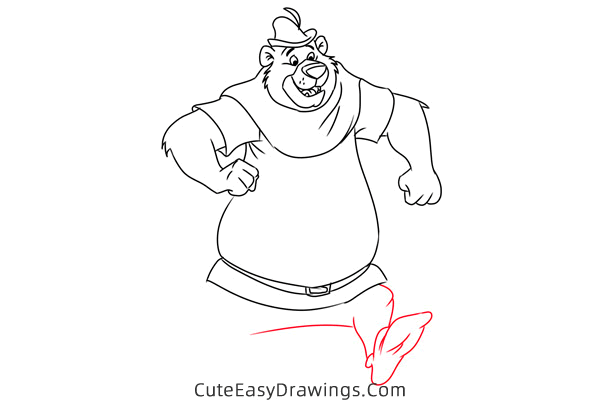 how to draw little john from robin hood - www.cuteeasydrawings.com