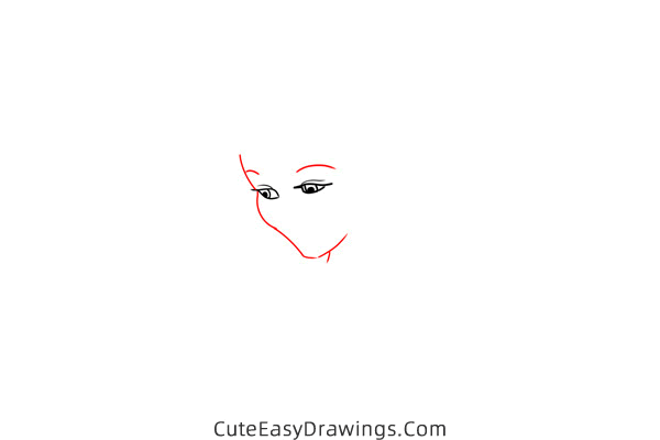 how to draw cinderella - www.cuteeasydrawings.com