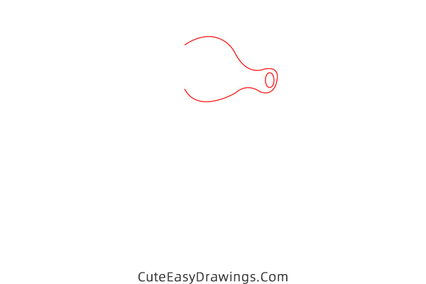 how to draw a cute seahorse - www.cuteeasydrawings.com