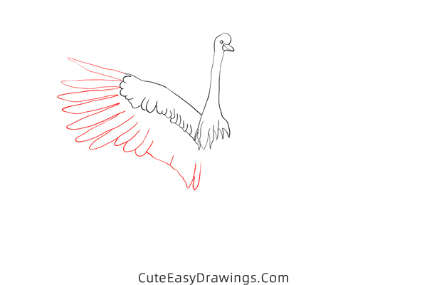 how to draw a crane - www.cuteeasydrawings.com