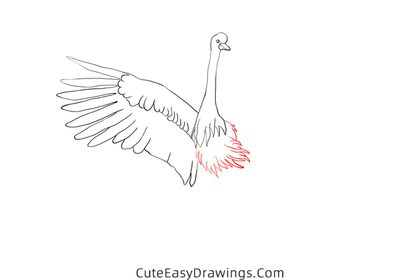 how to draw a crane - www.cuteeasydrawings.com