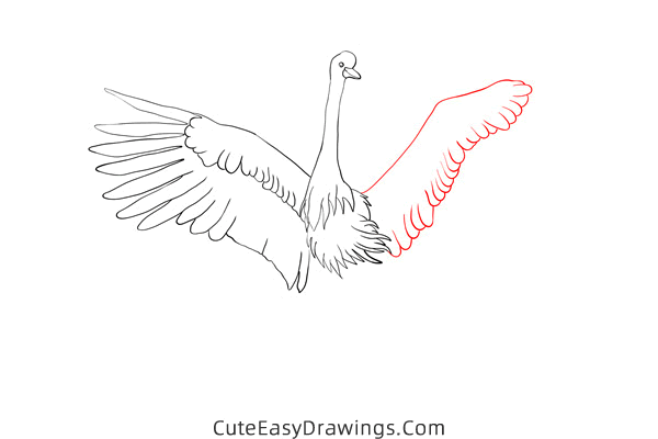 how to draw a crane - www.cuteeasydrawings.com