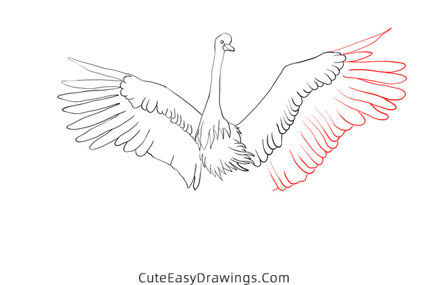 how to draw a crane - www.cuteeasydrawings.com