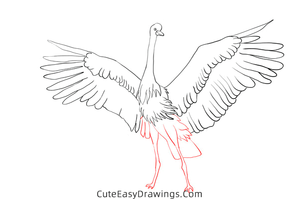 how to draw a crane - www.cuteeasydrawings.com