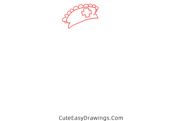 how to draw a cartoon nurse - www.cuteeasydrawings.com