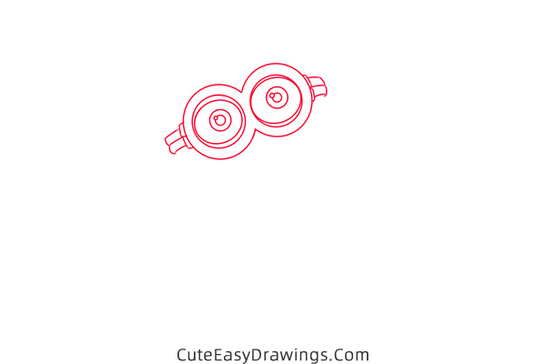 how to draw larry the minion - www.cuteeasydrawings.com