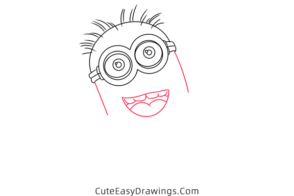 how to draw larry the minion - www.cuteeasydrawings.com