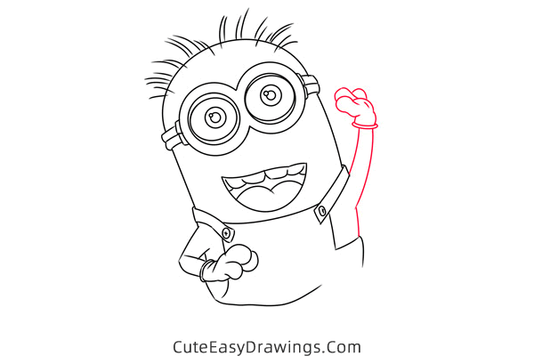 how to draw larry the minion - www.cuteeasydrawings.com