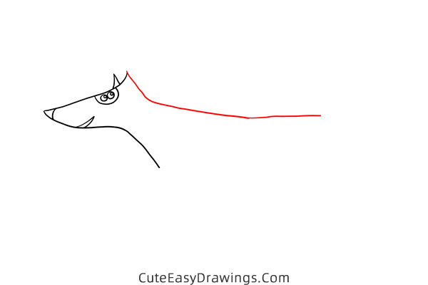 how to draw a running dog - www.cuteeasydrawings.com