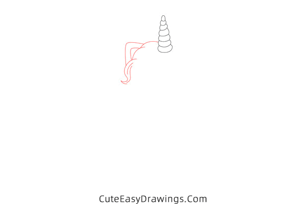 how to draw a cute unicorn - www.cuteeasydrawings.com