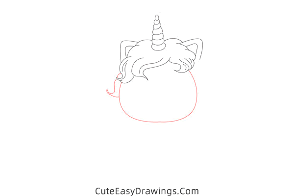 how to draw a cute unicorn - www.cuteeasydrawings.com