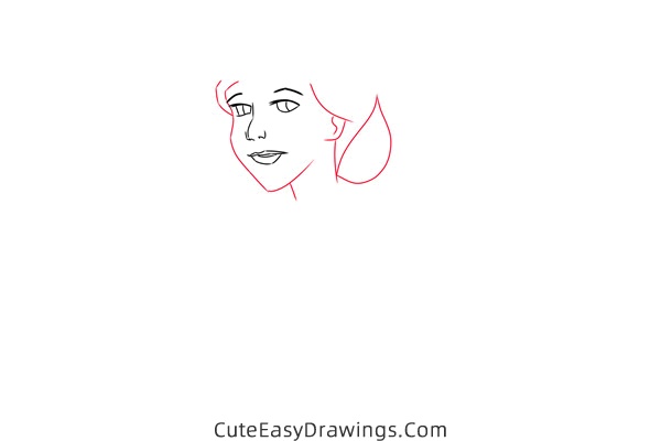how to draw darling from lady and the tramp - www.cuteeasydrawings.com