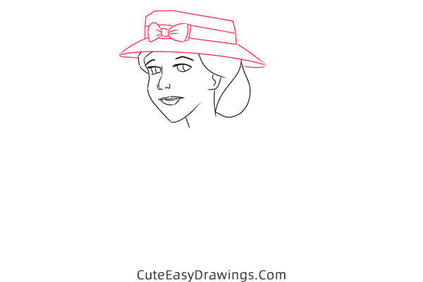 how to draw darling from lady and the tramp - www.cuteeasydrawings.com