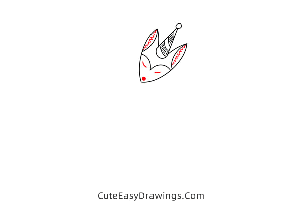 how to draw a birthday fox - www.cuteeasydrawings.com