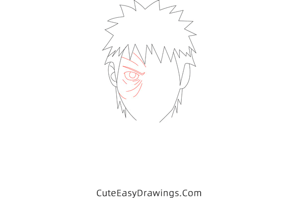how to draw obito uchiha from naruto - www.cuteeasydrawings.com