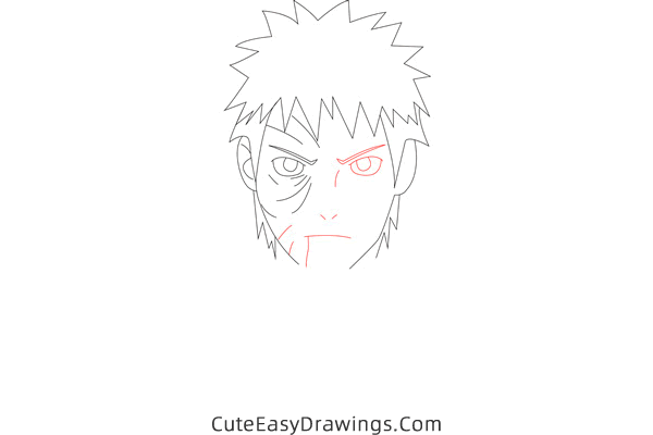 how to draw obito uchiha from naruto - www.cuteeasydrawings.com