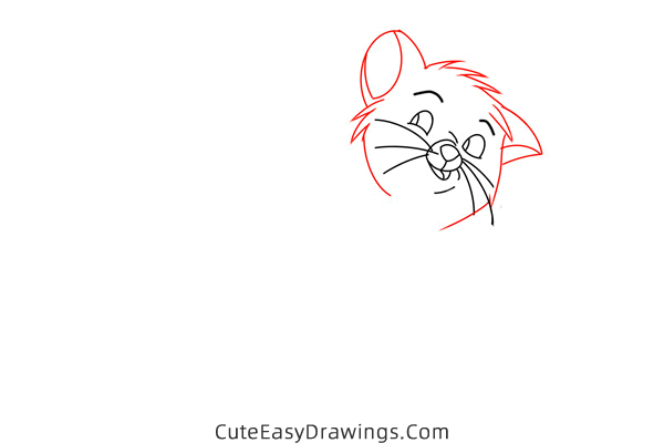how to draw toulouse from the aristocats - www.cuteeasydrawings.com