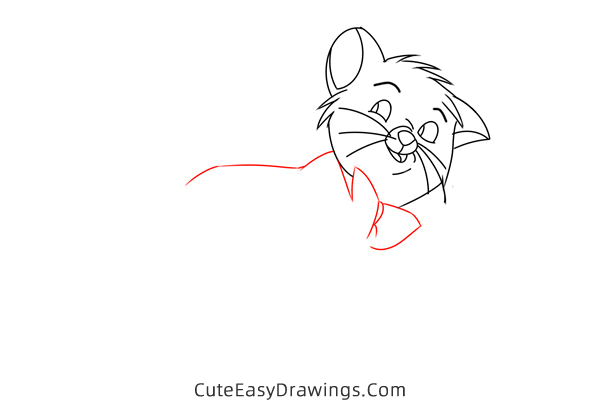 how to draw toulouse from the aristocats - www.cuteeasydrawings.com