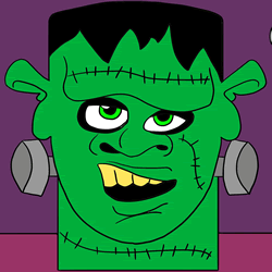 How to Draw Frankenstein Head Step by Step