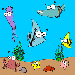 How to Draw an Underwater Scene Step by Step