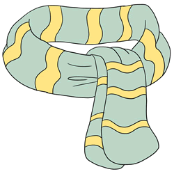 How to Draw a Scarf Step by Step