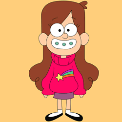 How to Draw Mabel Pines from Gravity Falls Step by Step