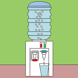 How to Draw a Water Dispenser Step by Step