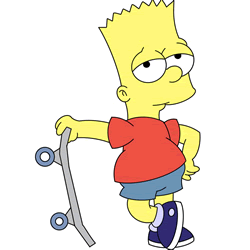 How to Draw Bart Simpson Cool Step by Step