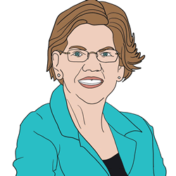 How to Draw Elizabeth Warren Step by Step