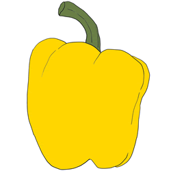 How to Draw a Bell Pepper Step by Step