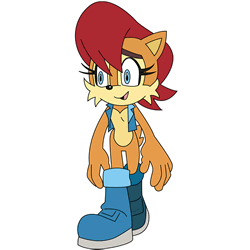 How to Draw Sally Acorn from Sonic the Hedgehog Step by Step