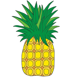 How to Draw a Pineapple Step by Step