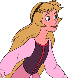 How to Draw Eilonwy from The Black Cauldron Step by Step