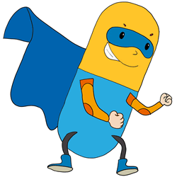 How to Draw a Cartoon Capsule Step by Step