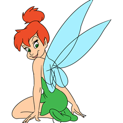 How to Draw Tinkerbell from Peter Pan Step by Step