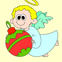 How to Draw a Christmas Angel Step by Step