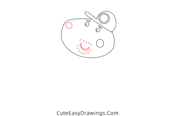 how to draw granddad dog from peppa pig - www.cuteeasydrawings.com