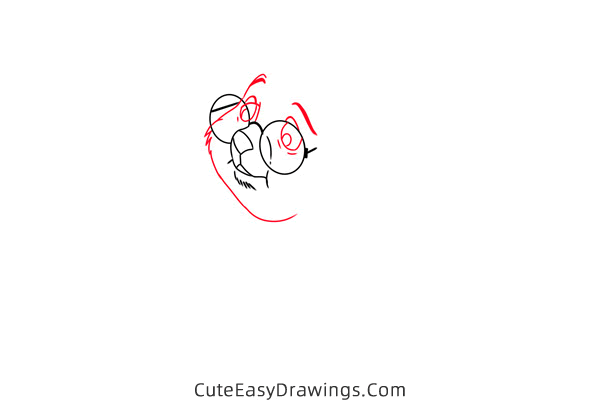 how to draw mother rabbit from robin hood - www.cuteeasydrawings.com