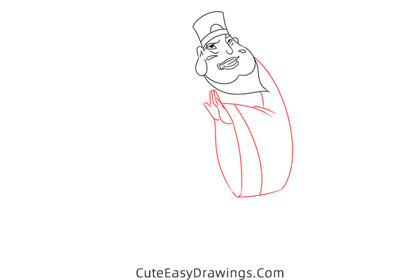 how to draw lord qin from mulan - www.cuteeasydrawings.com