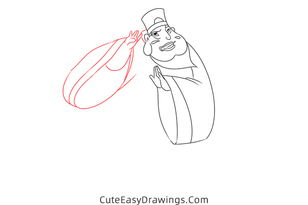 how to draw lord qin from mulan - www.cuteeasydrawings.com