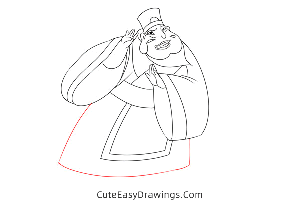 how to draw lord qin from mulan - www.cuteeasydrawings.com