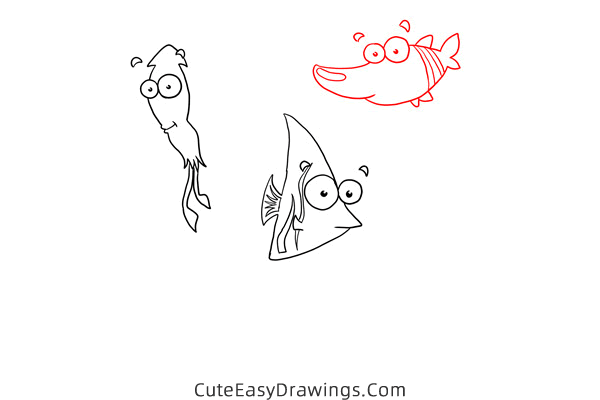 how to draw an underwater scene - www.cuteeasydrawings.com