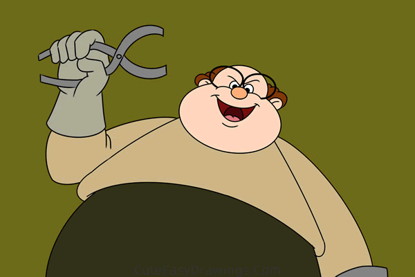 how to draw elmo st peters from the brave little toaster - www.cuteeasydrawings.com