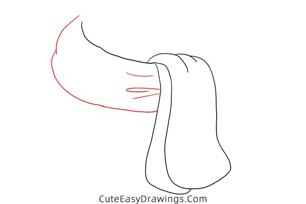 how to draw a scarf - www.cuteeasydrawings.com