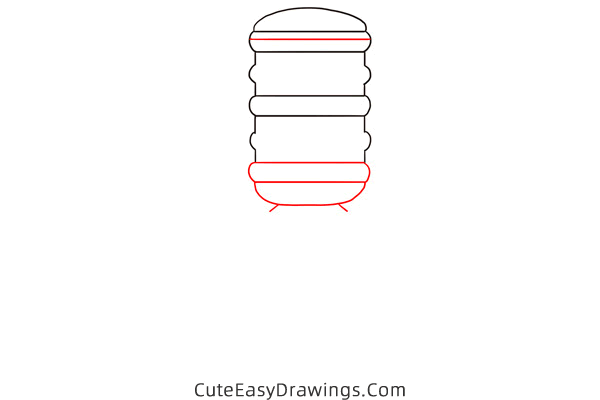 how to draw a water dispenser - www.cuteeasydrawings.com