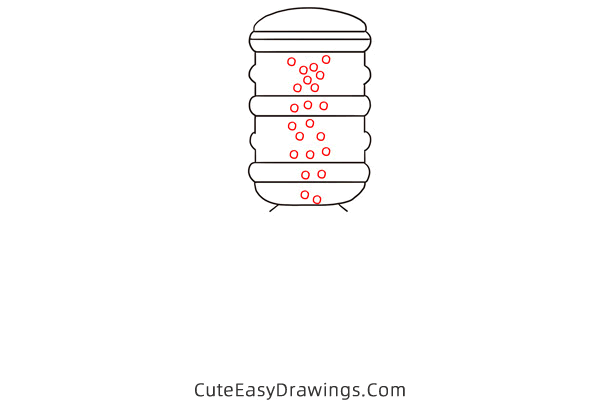 how to draw a water dispenser - www.cuteeasydrawings.com