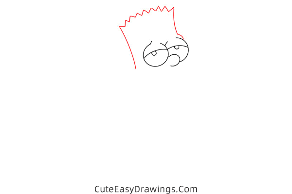 how to draw bart simpson cool - www.cuteeasydrawings.com