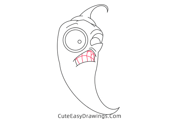 how to draw jalapeno from plants vs zombies - www.cuteeasydrawings.com
