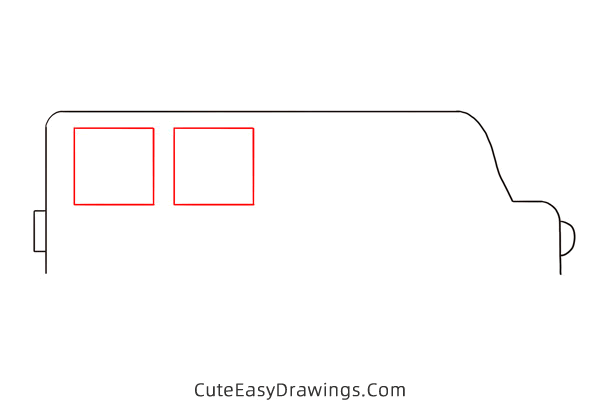 how to draw a school bus - www.cuteeasydrawings.com